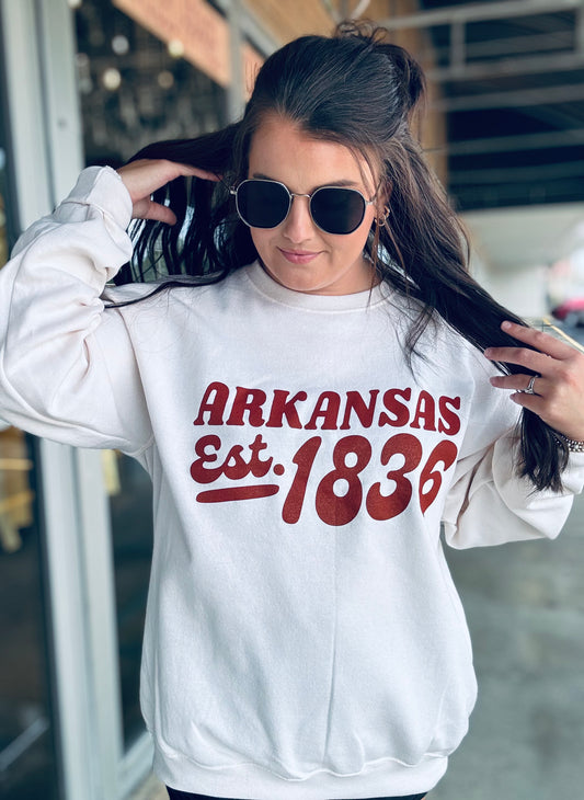 Arkansas Est. Graphic Sweatshirt