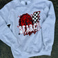 Checkered Lightning Bolt Searcy Lions crewneck