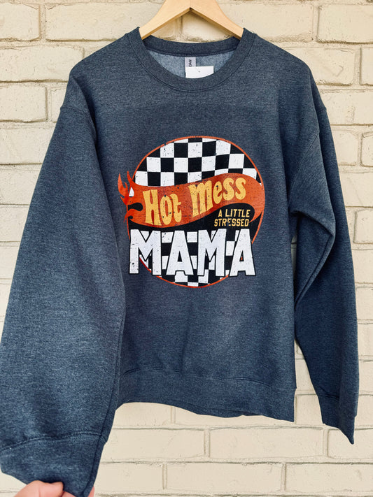 Hot Mess Mama GILDAN sweatshirt