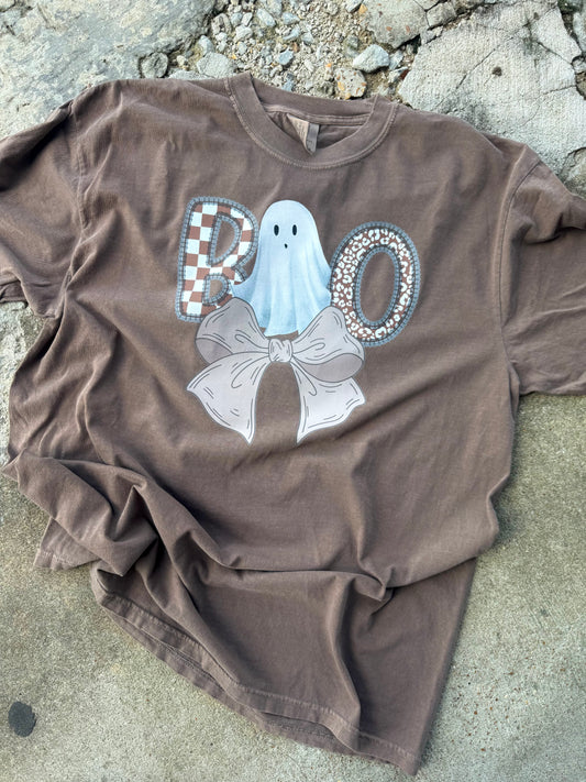 NEUTRAL BOO GRAPHIC TEE