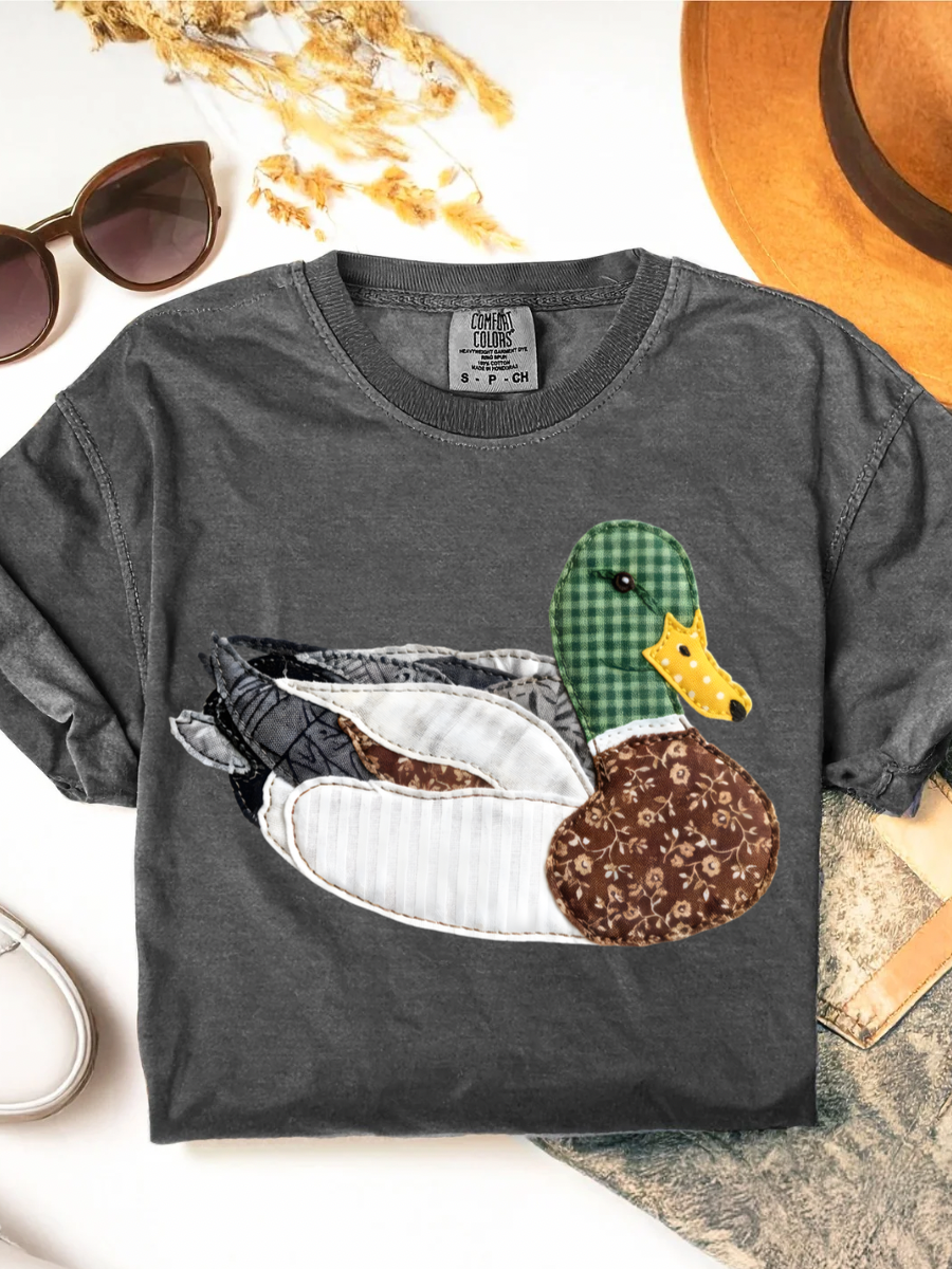 FAUX MALLARD PATCHWORK DUCK TEE | COLORS