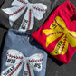 CUSTOM BASEBALL/SOFTBALL BOW GRAPHIC TEE