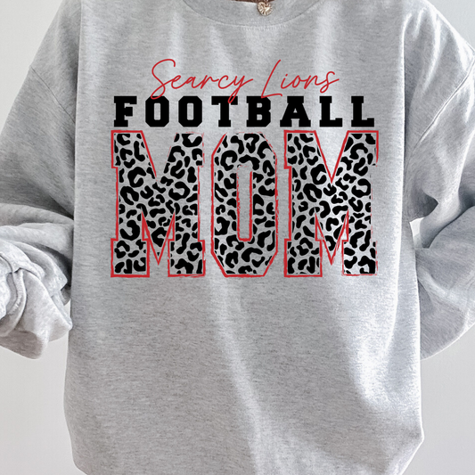LEOPARD SEARCY LIONS MOM CREWNECK
