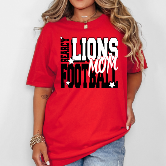 SEARCY LION FOOTBALL MOM STAR GRAPHIC TEE
