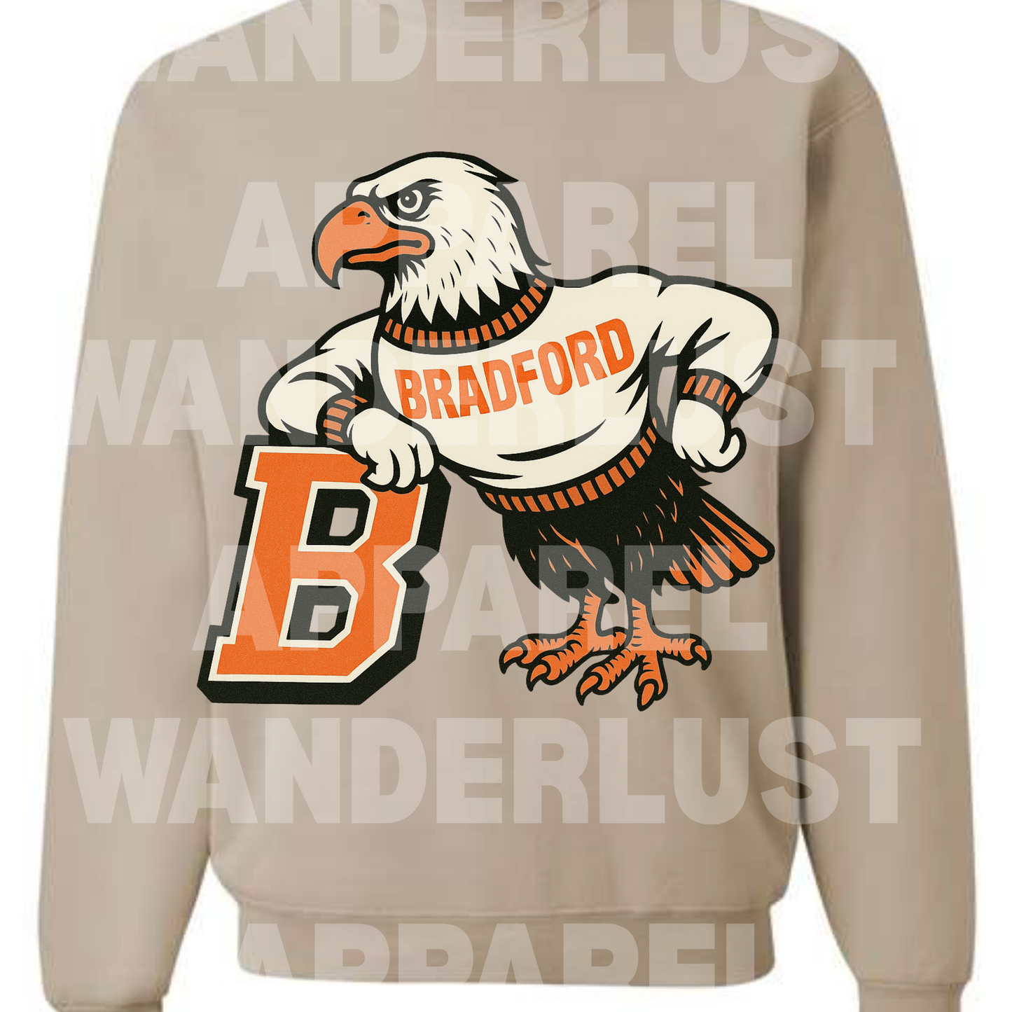 THROWBACK BRADFORD EAGLES VINTAGE CREWNECK