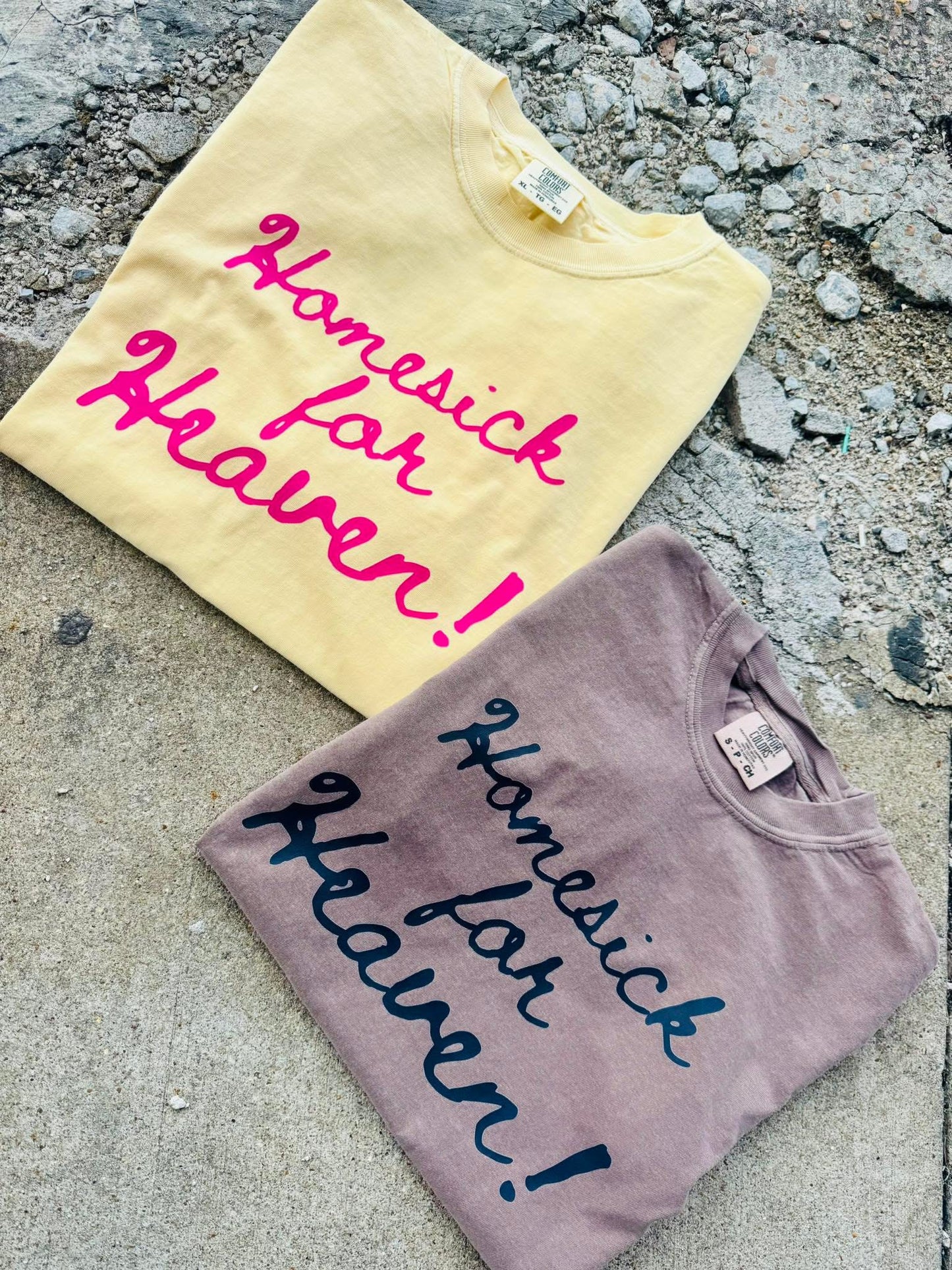 HOMESICK FOR HEAVEN T-SHIRT | BUTTER/ESPRESSO