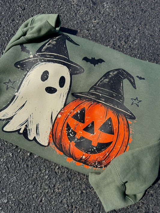 JACK-O-LANTERN GOHST CREWNECK