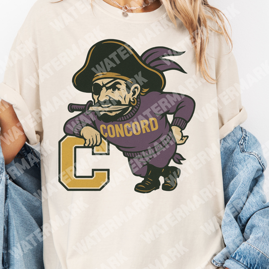 THROWBACK CONCORD PIRATES VINTAGE TEE