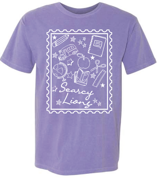 SEARCY LIONS STAMP TEE