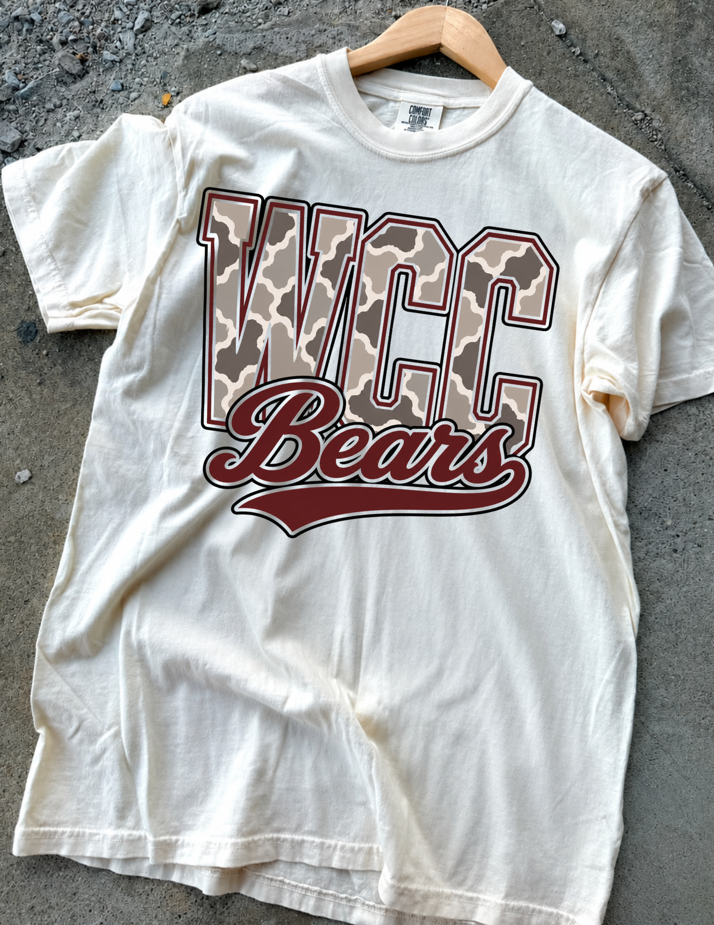 CAMO WCC BEARS GRAPHIC TEE IVORY