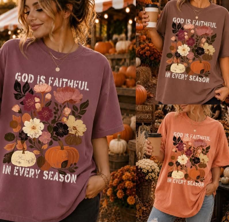 GOD IS FAITHFUL IN EVERY SEASON | GRAPHIC TEE