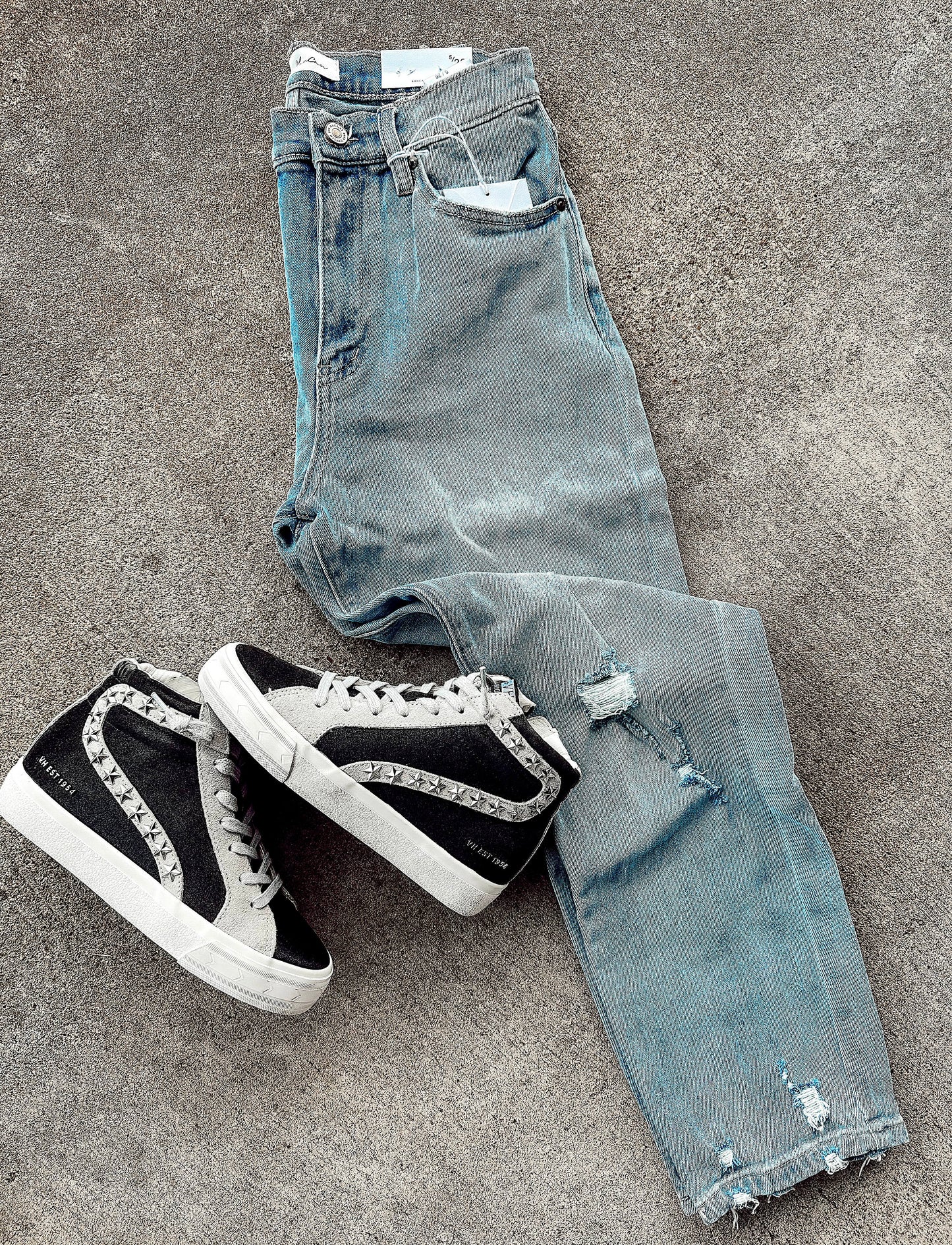 High Rise Slim Straight Jeans | KanCan