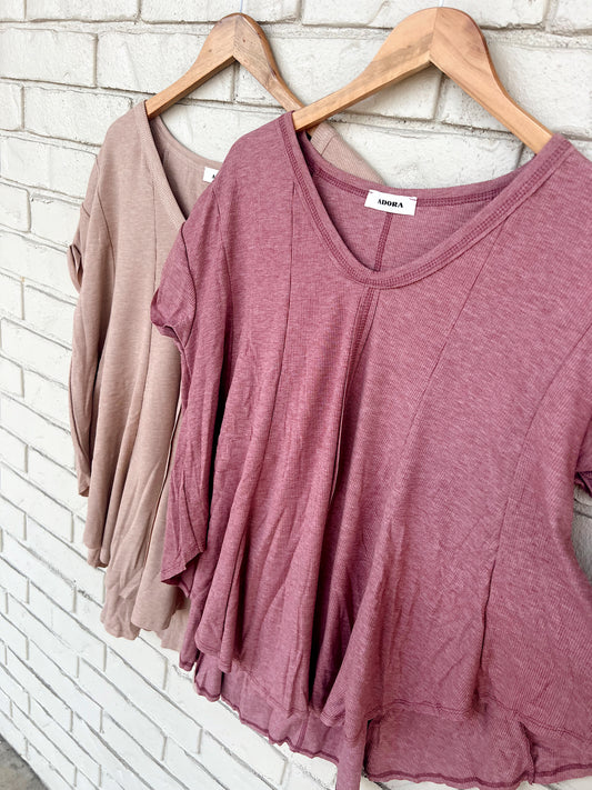 Solid Loose Fit Top | COLORS